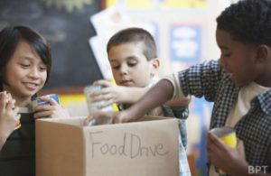 Children give back