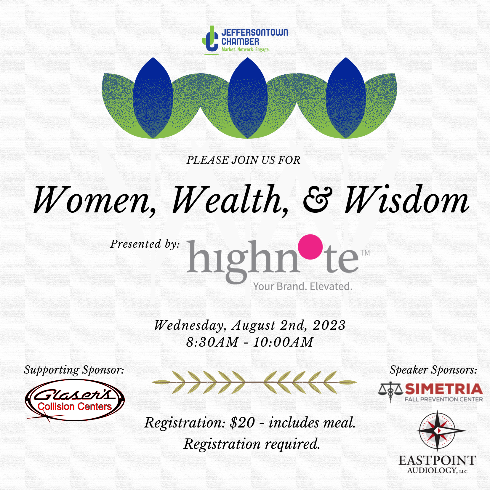 Women, Wealth & Wisdom Plain Invite